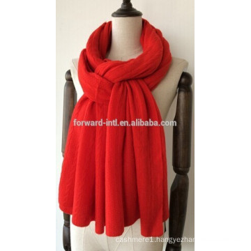 very beautiful warmly hot selling fancy scarf knitting patterns red